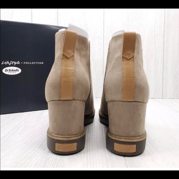 DR. SCHOLL’S JOHNNIE WEDGE BOOTIE Tan boot shootie - Picture 9 of 11